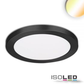   LED süllyesztett/felületre szerelt lámpa Slim Flex 18W, ColorSwitch 3000K|3500k|4000K, fekete