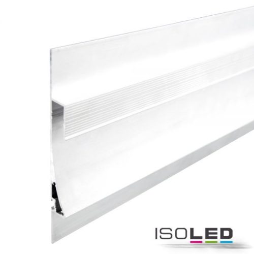 LED Single Curve kész lámpa profil, fekete RAL 9010,  H:200 cm