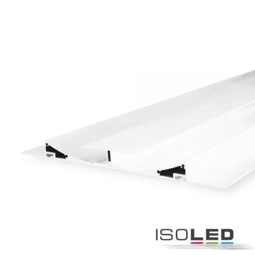 LED kész lámpa profil Double Curve, fehér RAL 9010,  H:200 cm