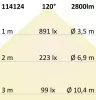 T8 LED fénycso, 120cm, 22W, Highline+, hideg fehér, tejüveg