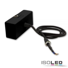   Szögletes, Fekete Mennyezeti Baldachin 1,5 M-Es Fekete 2 Pólusú Kábellel