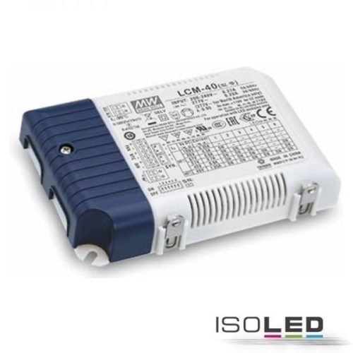 LED állandó áramú tápegység trafó MW LCM-40KN 350/500/600/700/900/1050mA, KNX dimmelheto, SELV