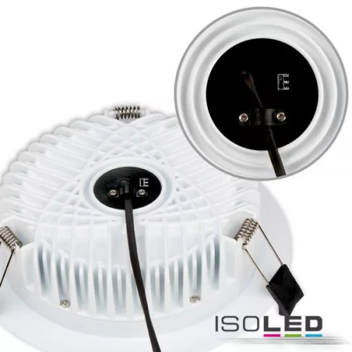 LED-es lefelé világító lámpa csökkentett káprázással, 18W, kerek, DN145, CRI90, színváltó 3000K|3500K|4000K, dimmelheto