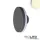 LED fali lámpa, kerek, IP54, 12 W, homok fekete, meleg fehér