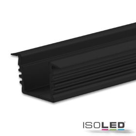 LED telepítési profil DIVE12, alumínium, fekete, 200cm
