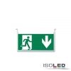 Függoleges jel a UNI4 vészvilágító / menekülési út világító lámpatesthez