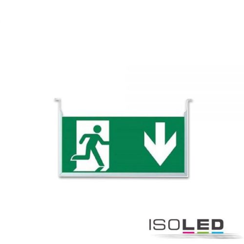 Függoleges jel a UNI4 vészvilágító / menekülési út világító lámpatesthez