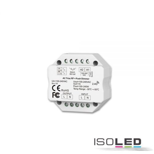 Sys-Pro Universal-nyom/rádió Triac-Mesh-dimmer 230V, 360VA, fázis/szakasz választható