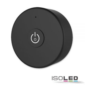   Sys-Pro 1 zónás távirányító egyszínu LED szalaghoz, kerek, fekete