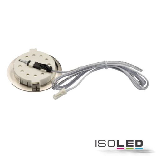 LED bútorba süllyesztett szpot, MiniAMP, ezüst, 2W, 12V DC meleg fehér 3000K, szabályozható