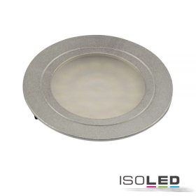   LED bútorba süllyesztett szpot, MiniAMP, ezüst, 2W, 24V DC semleges fehér 4000K, szabályozható