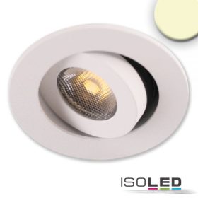   LED süllyesztett billentheto szpot, miniAMP, fehér, 3W, 24V DC, meleg fehér, szabályozható
