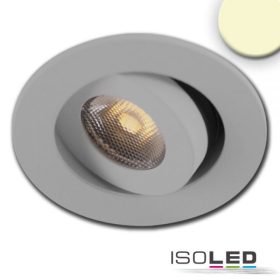   LED süllyesztett billentheto szpot, MiniAMP, alu csiszolt, 3W, 24V DC, meleg fehér, szabályozható