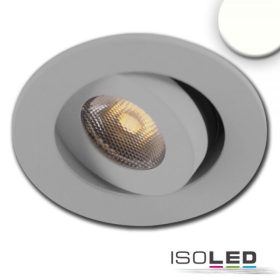   LED süllyesztett billentheto szpot, MiniAMP, alu csiszolt, 3W, 24V DC, semleges fehér, szabályozható