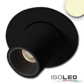   LED süllyesztett cso alakú billentheto lámpa, MiniAMP fekete,3W,24V DC,meleg fehér, szabályozható