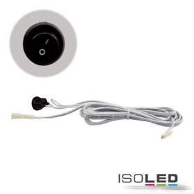   MiniAMP beépített kapcsoló, be/ki, aljzat és Male csatlakozó, 30cm+200cm, 2 pólusú, fehér, max. 5a