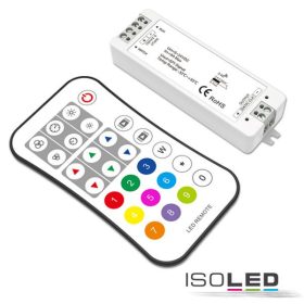   LED rádió SPI vezérlo 8- 1024 pixeles távirányítóval, 12-24V DC, 8A