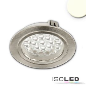   MiniAMP LED bútor szpot, ezüst, 4W, 60 °, 12V DC, meleg fehér 3000K, dimmelheto