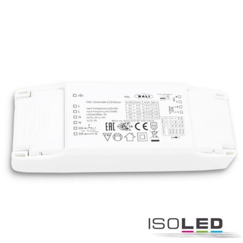 LED állandó áramú trafó 100/180/270/350 / 440mA, 10W, push / 0-10V / DALI dimmelheto