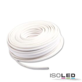   Kábel, 2-pólusú 0,75mm2 H03VVH2-F PVC burkolat fehér, VDE halogénmentes, AWG18, 1 tekercs = 25m
