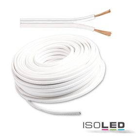   Kábel, 2 pólusú 0,75mm2 H03VH-H YZWL, fehér/fehér, AWG 18, 1 tekercs = 25m