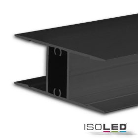   LED-es konstrukciós lámpa profil HIDE DUPLA alumínium fekete RAL 9005, 200cm