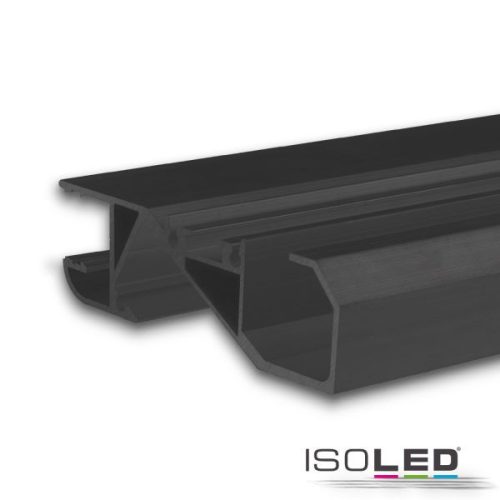 LED szegélyléc profil HIDE BOTTOM fekete RAL 9005