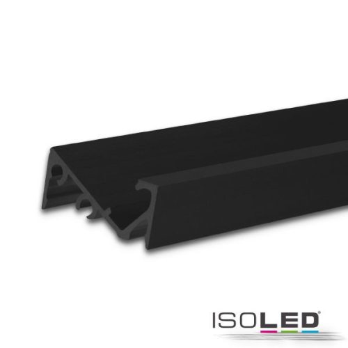 LED konstrukciós profil FURNIT6 S alumínium fekete RAL 9005, 200cm