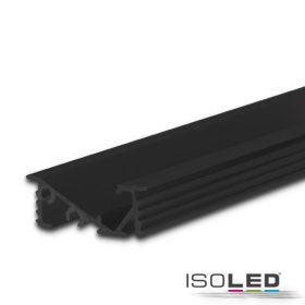   LED süllyesztett profil FURNIT6 D alumínium fekete RAL 9005, 200cm