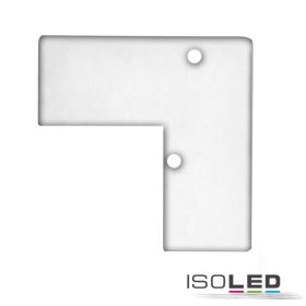   EC93 alumínium fehér RAL 9003 végfedél profil HIDE ANGLE-hez, csavarokkal