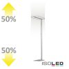 LED Office Pro állólámpa Up+Down, 40+40W, UGR<19, ezüst, semleges fehér,vezérlo dimmelheto, CH S-sel