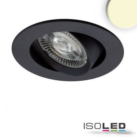   LED süllyesztett lámpa Slim68 fekete, kerek, 9W, meleg fehér, dimmelheto
