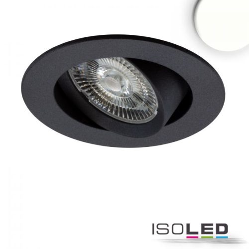 LED süllyesztett lámpa Slim68 fekete, kerek, 9W, semleges fehér, dimmelheto
