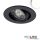 LED süllyesztett lámpa Slim68 MiniAMP fekete, kerek, 8W, 24V DC, semleges fehér, dimmelheto