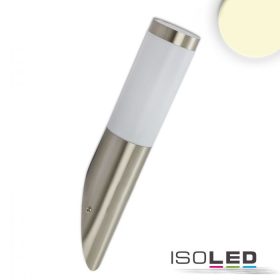   Fali lámpa rozsdamentes acél, IP44, meleg fehér, E27 LED izzó 9W-os izzóval együtt