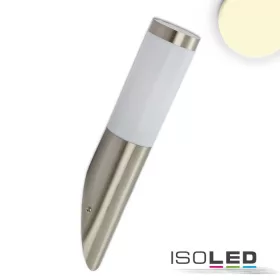   Fali lámpa rozsdamentes acél, IP44, meleg fehér, E27 LED izzó 9W-os izzóval együtt
