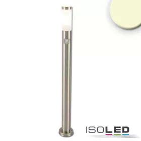   Poller lámpa 1100 rozsdamentes acél, IP44, PIR mozgásérzékelovel, meleg fehér, E27 LED izzóval 9W