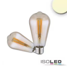   E27 Vintage Line LED ST64 izzó 7W meleg fehér, üveg borostyán színben