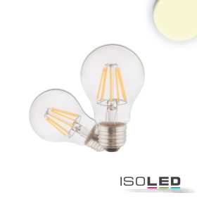   E27 LED izzó, 7W, világos, meleg fehér, 3 darabos csomagban