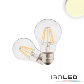   E27 LED izzó, 7W, világos, meleg fehér, 3 darabos csomagban