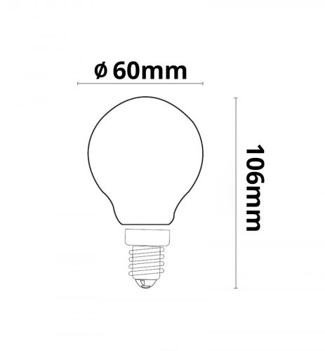 E27 LED izzó, 7W, világos, meleg fehér, 3 darabos csomagban