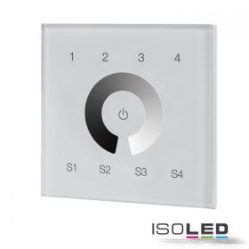   DALI 4 csoport/4 jelenet beépített érintésvezérlésu master dimmer,fehér, 100-240V AC/DALI buszfeszültség