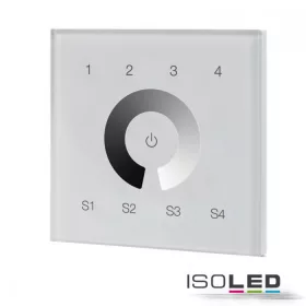   DALI 4 csoport/4 jelenet beépített érintésvezérlésu master dimmer,fehér, 100-240V AC/DALI buszfeszültség