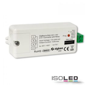   ZIGBEE DALI DT6/DT8 vagy 0/1-10V jelátalakító + 5A kapcsoló relé, 110-240V AC