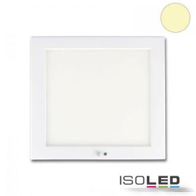   Mennyezeti lámpa Slim 18mm,PIR mozgás/fényérzékelovel,fehér,18W, inkl. transzformátorral, melegfehér