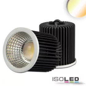   LED szpot fehér dinamikus GU10 8W, 24V DC, ezüst, 60°, 2700k-5700K, CRI80