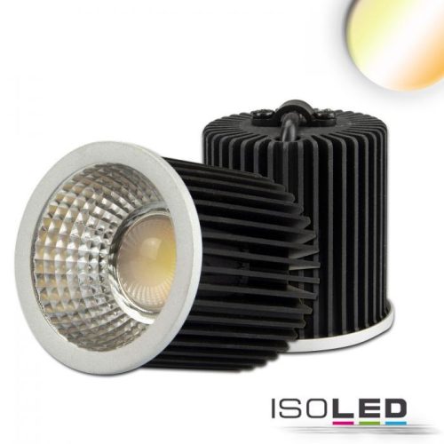 LED szpot fehér dinamikus GU10 8W, 24V DC, ezüst, 60°, 2700k-5700K, CRI80