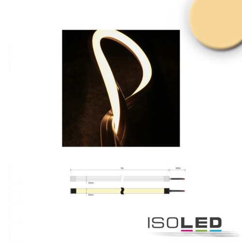 LED NeonPRO flexibilis szalag Twist+Bend, 24V, 10W, IP67, 2700K