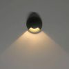 LED Padlóba süllyesztett lámpa, kerek 1SIDE 60mm, fekete, 12-24V, IP67, 3W, 60°, meleg fehér