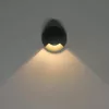 LED Padlóba süllyesztett lámpa, kerek 1SIDE 60mm, fekete, 12-24V, IP67, 3W, 60°, meleg fehér
